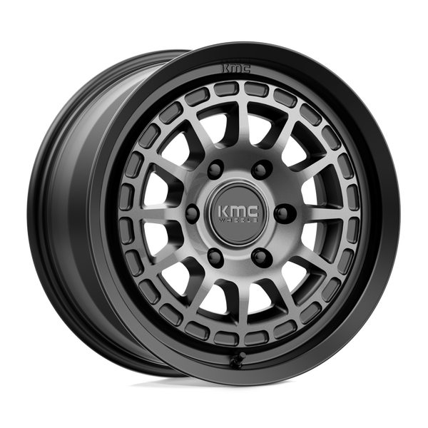 KMC Km719 Canyon 17X8 6X139.7 +35MM Satin Black W/ Gray Tint
