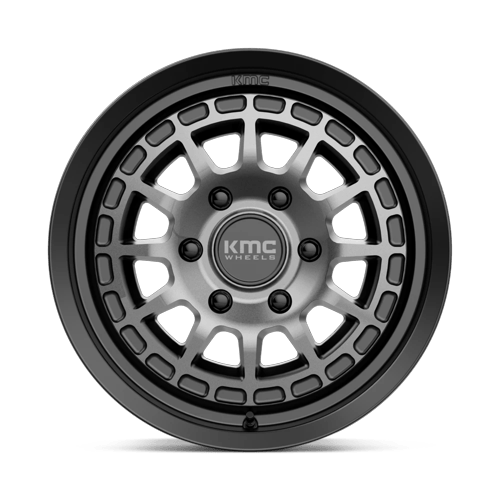 KMC Km719 Canyon 17X8 6X139.7 +35MM Satin Black W/ Gray Tint