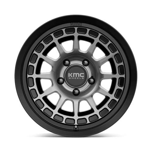 KMC Km719 Canyon 17X8.5 5X127 +0MM Satin Black W/ Gray Tint