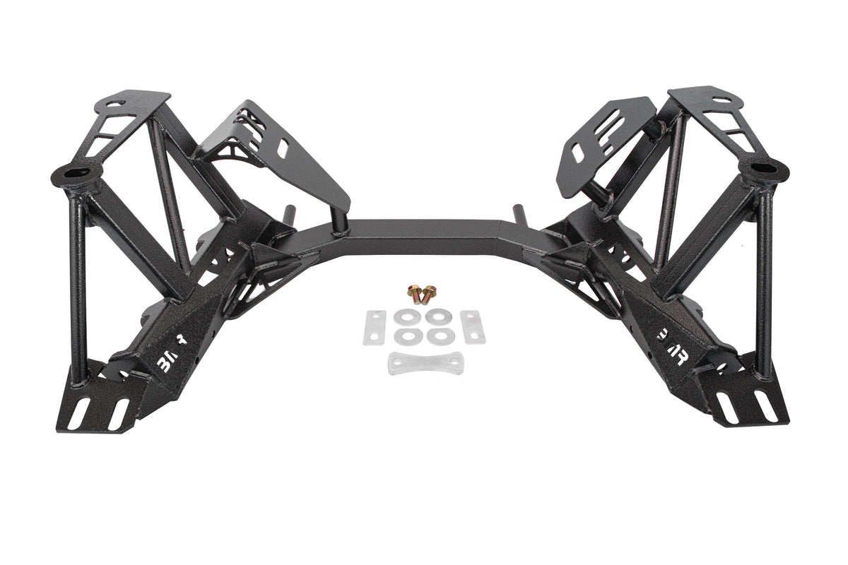 BMR 79-95 Ford Mustang K-Member Premium Version w/o Spring Perches - Black Hammertone - KM734H