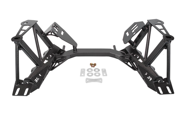 BMR 79-95 Ford Mustang K-Member Premium Version w/o Spring Perches - Black Hammertone - KM734H