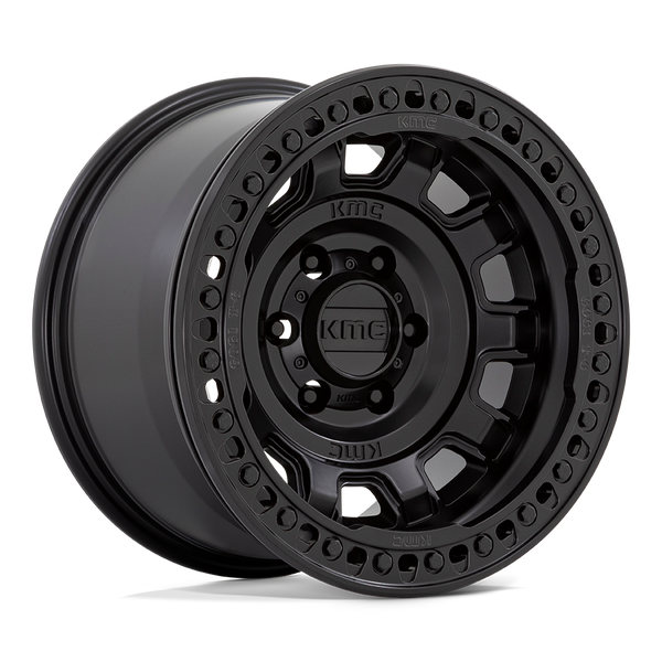 KMC Km236 Tank Beadlock 17X9 5X127 -15MM Satin Black