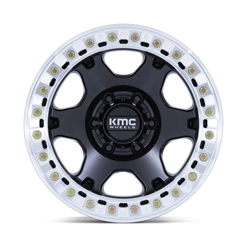 KMC Km238 Vi Beadlock 17X9 5X127 -12MM Satin Black W/ Machined Ring