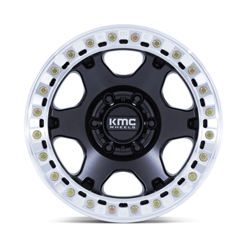 KMC Km238 Vi Beadlock 17X9 6X135 +1MM Satin Black W/ Machined Ring
