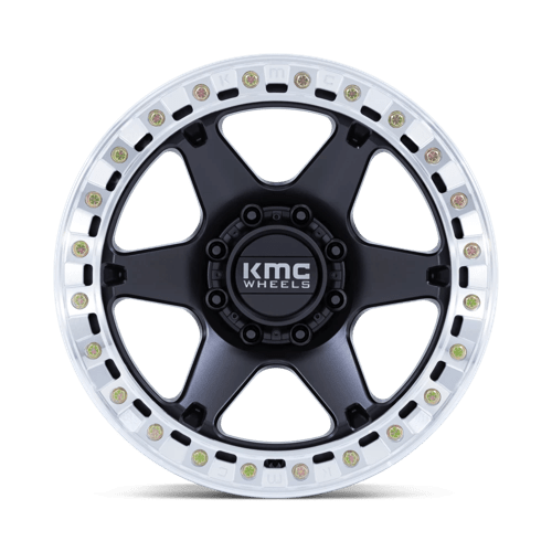 KMC Km238 Vi Beadlock 20X10 5X127 -48MM Satin Black W/ Machined Ring