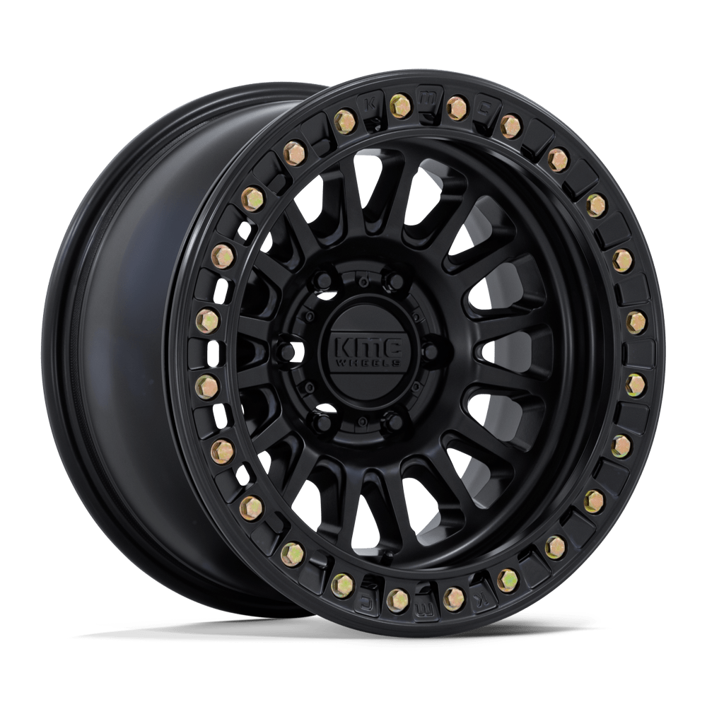 KMC Km239 Impact Beadlock 17X9 BLANK -38MM Matte Black