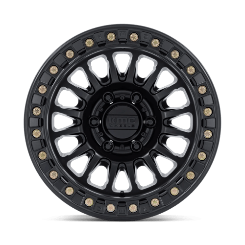 KMC Km239 Impact Beadlock 17X9 BLANK +1MM Matte Black