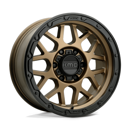 KMC Km535 Grenade Off-Road 17X9 6X135 -12MM Matte Bronze W/ M-Black Lip