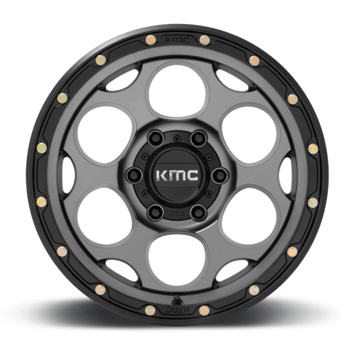 KMC Km541 Dirty Harry 20X9 5X127 +0MM Satin Gray W/ Black Lip