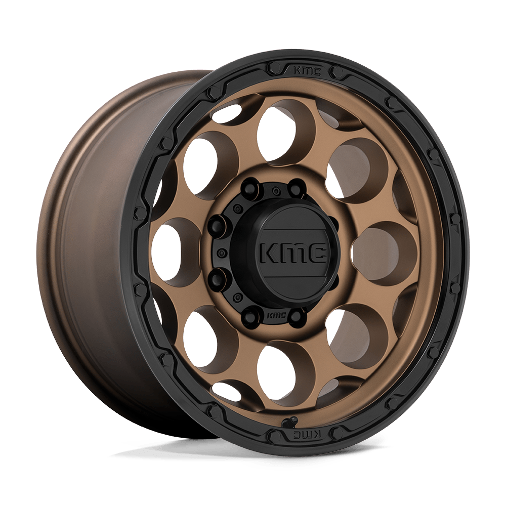 KMC Km541 Dirty Harry 17X8.5 8X165.1 +0MM Matte Bronze W/ Black Lip