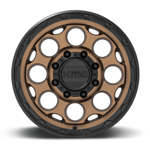 KMC Km541 Dirty Harry 17X8.5 8X165.1 +0MM Matte Bronze W/ Black Lip