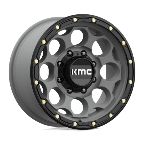 KMC Km541 Dirty Harry 17X8.5 8X165.1 +0MM Satin Gray W/ Black Lip