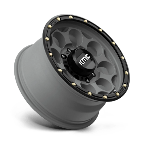 KMC Km541 Dirty Harry 17X8.5 8X170 +0MM Satin Gray W/ Black Lip