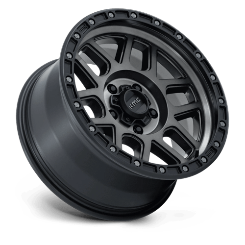 KMC Km544 Mesa 17X9 5X127 -12MM Satin Black W/ Gray Tint