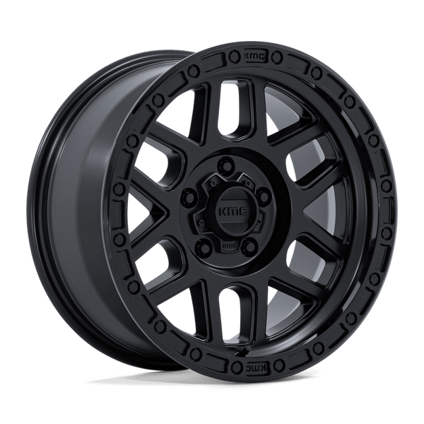 KMC Km544 Mesa 17X9 5X127 +18MM Satin Black W/ Gloss Black Lip