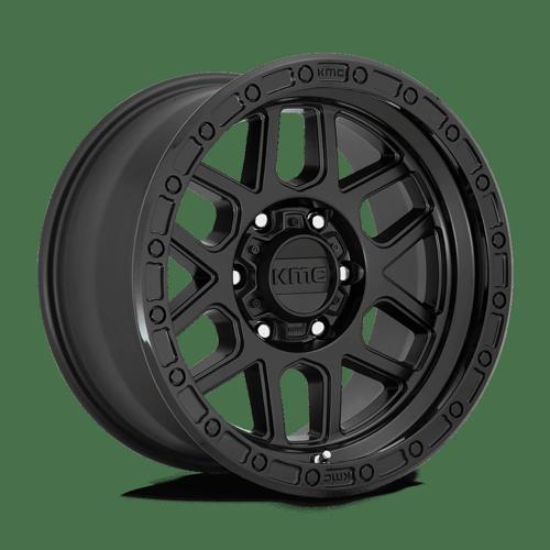 KMC Km544 Mesa 17X8.5 6X135 +0MM Satin Black W/ Gloss Black Lip