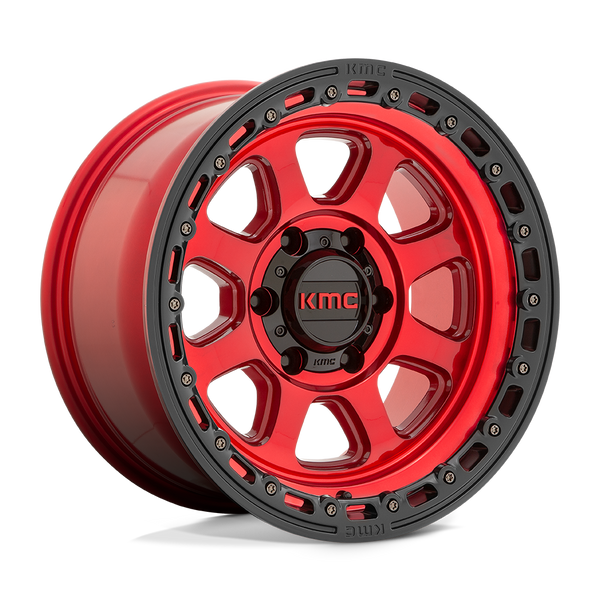 KMC Km548 Chase 20X9 6X139.7 +18MM Candy Red W/ Black Lip