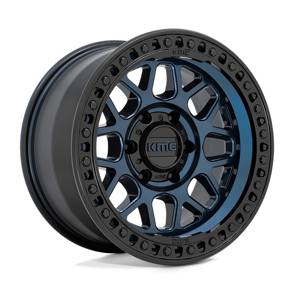 KMC Km549 Grs 20X9 6X139.7 +0MM Midnight Blue W/ G-Black Lip