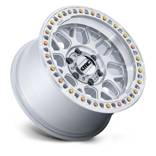 KMC Km549 Grs 18X9 8X170 +18MM Gloss Silver W/ Machined Face
