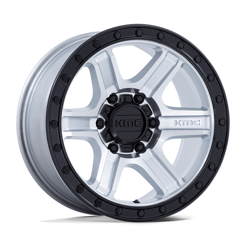 KMC Km551 Outrun 17X8.5 5X127 -10MM Machined W/ Gloss Black Lip