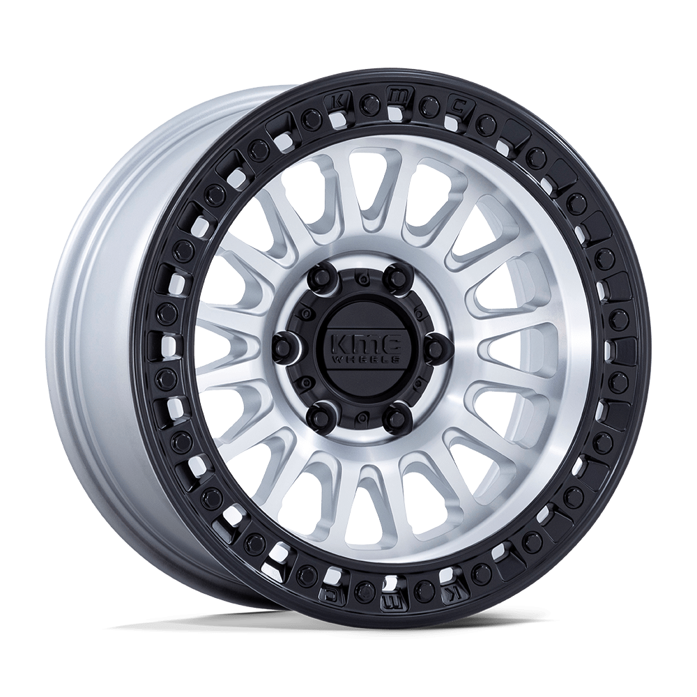 KMC Km552 Ims 20X9 8X165.1 +18MM Machined W/ Matte Black Lip