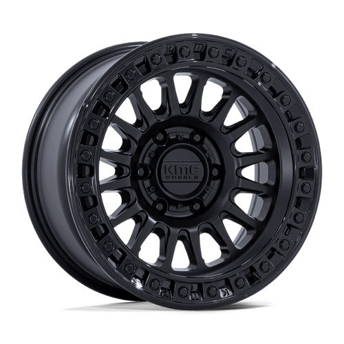 KMC Km552 Ims 20X9 8X165.1 +18MM Matte Black W/ Gloss Black Lip