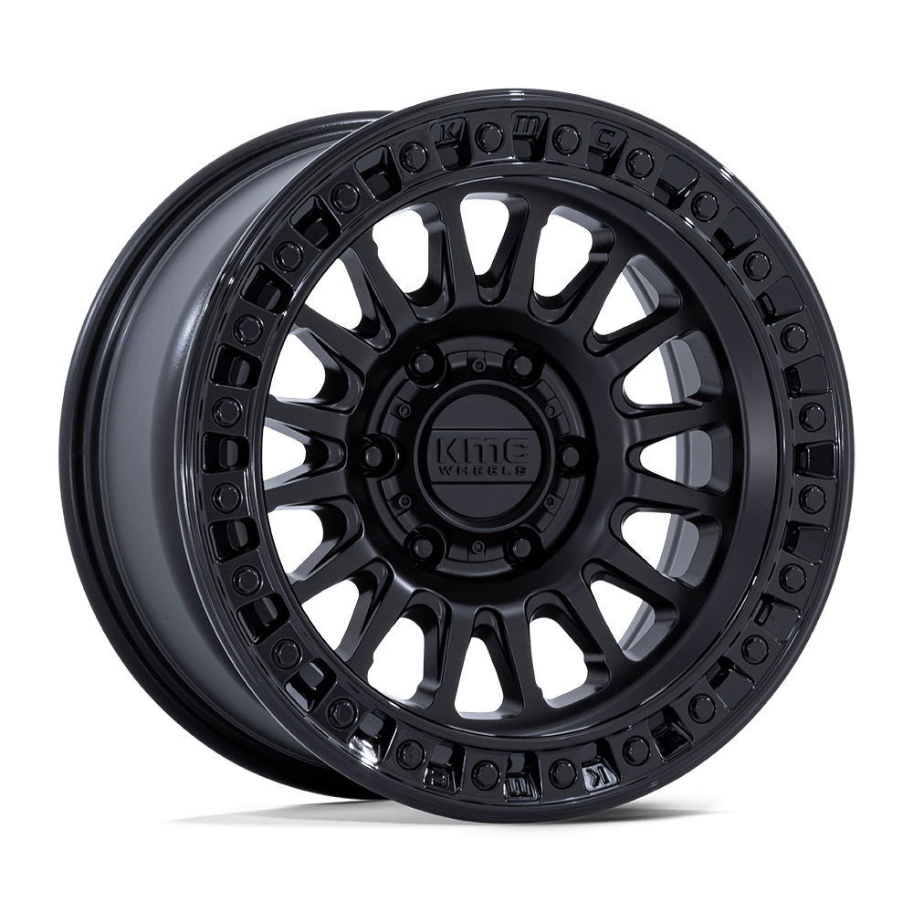 KMC Km552 Ims 20X9 6X135 +0MM Matte Black W/ Gloss Black Lip