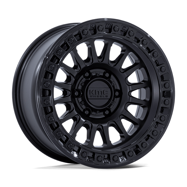 KMC Km552 Ims 20X9 8X170 +18MM Matte Black W/ Gloss Black Lip