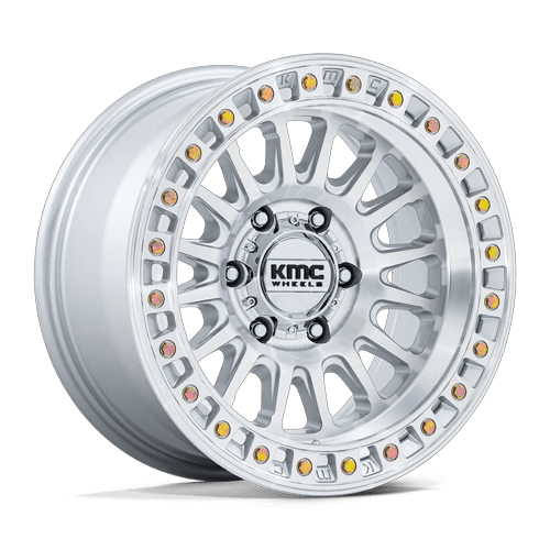 KMC Km552 Ims 17X8.5 6X135 +25MM Gloss Silver W/ Machined Face