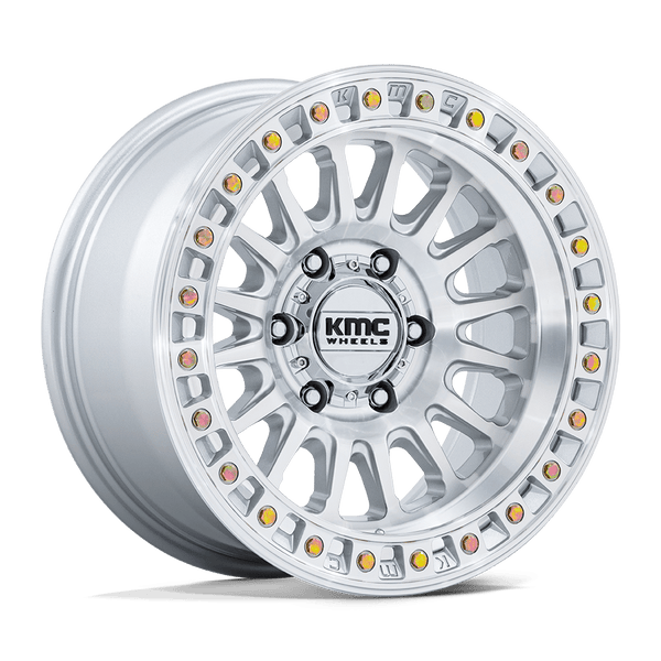 KMC Km552 Ims 20X9 6X135 +0MM Gloss Silver W/ Machined Face