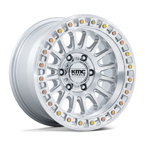 KMC Km552 Ims 18X9 8X180 +18MM Gloss Silver W/ Machined Face