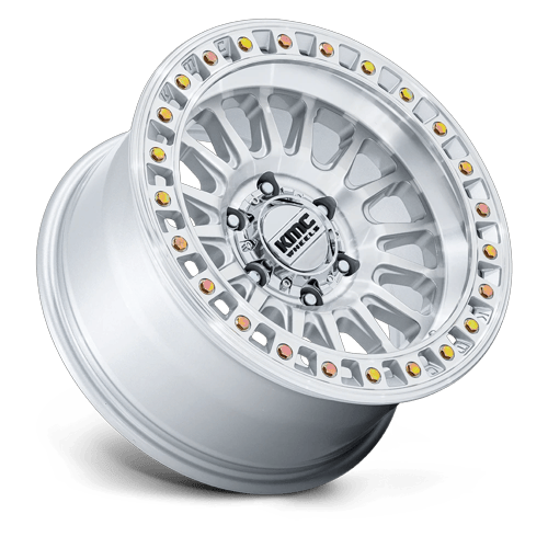 KMC Km552 Ims 18X9 8X180 +18MM Gloss Silver W/ Machined Face