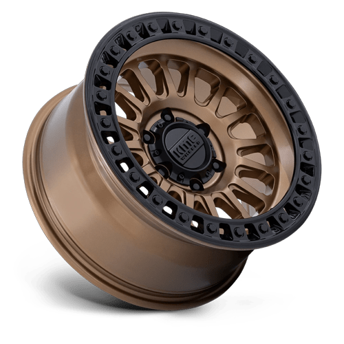 KMC Km552 Ims 18X9 6X139.7 +30MM Matte Bronze W Gloss Black Lip