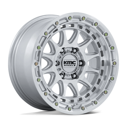 KMC Km556 Crux 17X8.5 6X135 +25MM Gloss Silver W/ Machined Face