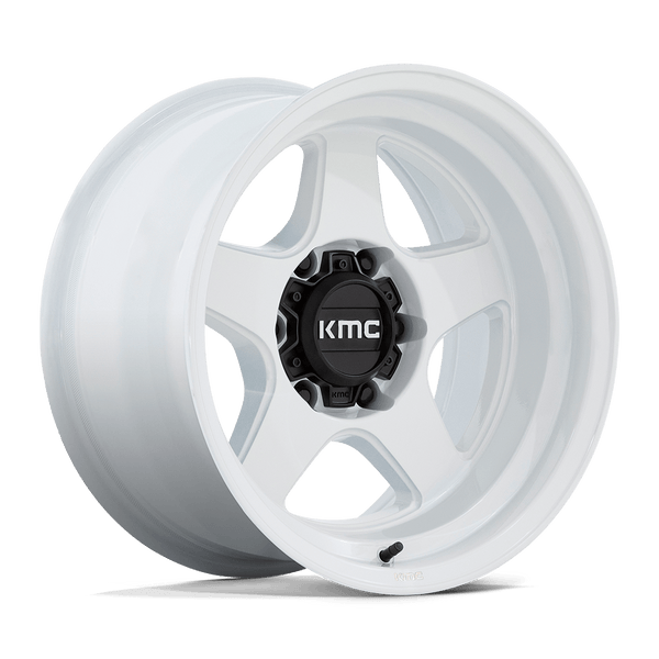 KMC Km728 Lobo 17X9 6X139.7 -38MM Gloss White