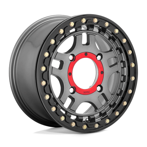 KMC - Recon UTV BL 15X7 4X137 G-mtl Blk-rg +38