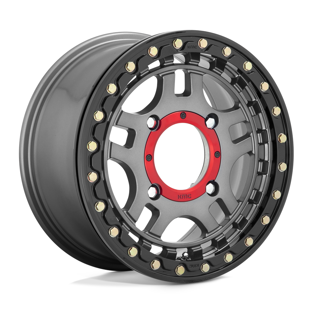 KMC - Recon UTV BL 15X7 4X137 G-mtl Blk-rg +38