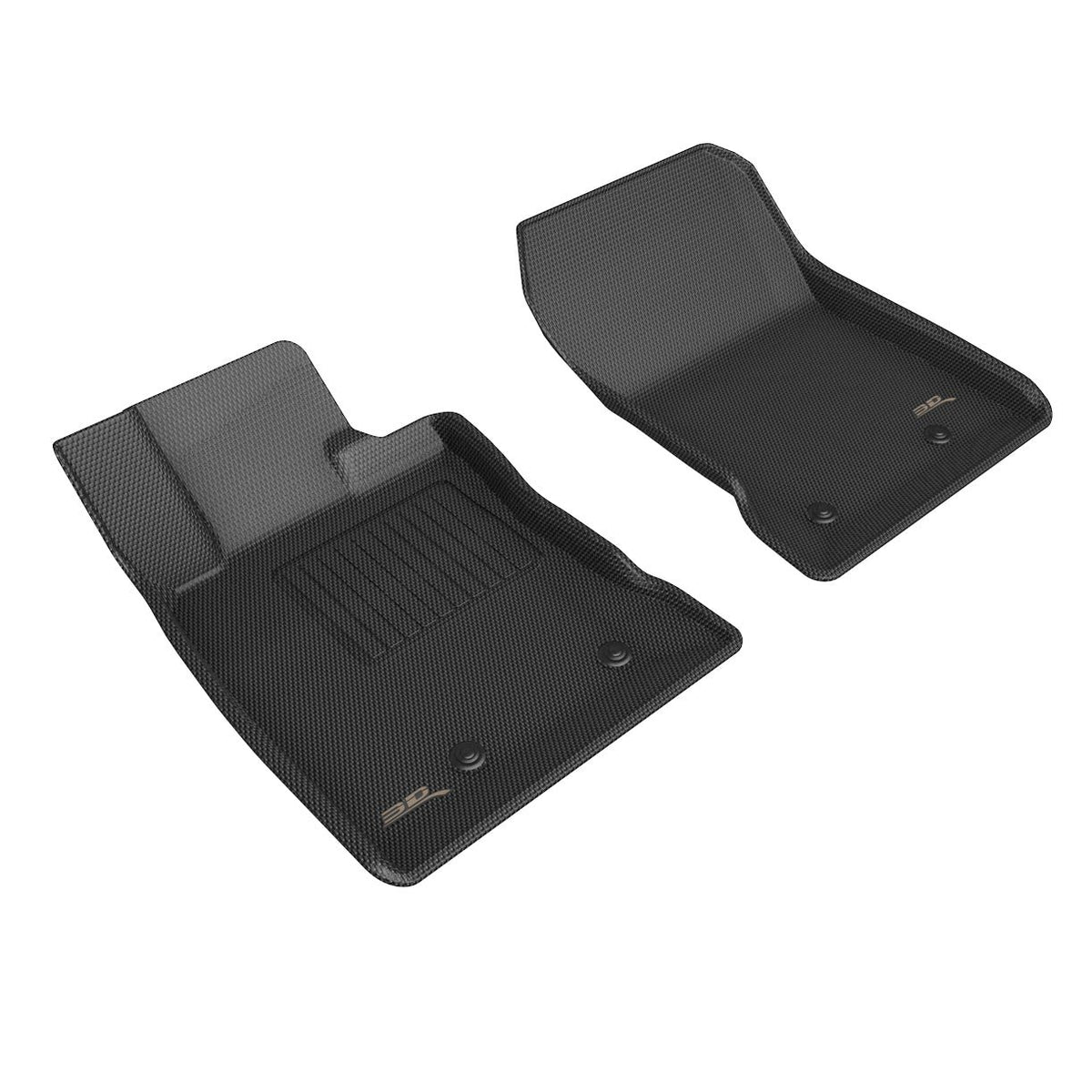 3D MAXpider 22+ Toyota GR86 / Subaru BRZ Kagu Black Floor Mat - Row 1