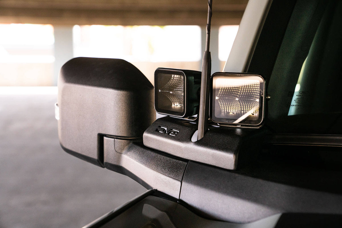 DV8 Offroad - 2021-22 Ford Bronco A-Pillar Pod Light Mounts? - LBBR-02