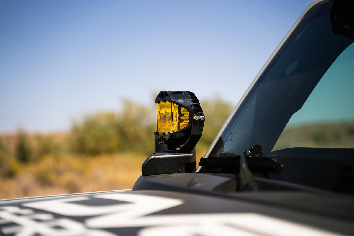 DV8 Offroad - 2021-22 Ford Bronco A-Pillar Pod Light Mounts? - LBBR-02