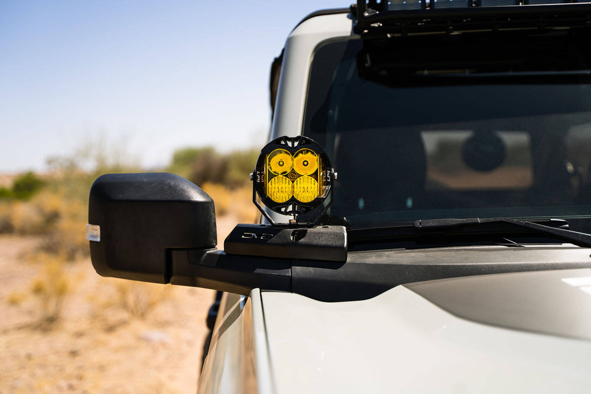 DV8 Offroad - 2021-22 Ford Bronco A-Pillar Pod Light Mounts? - LBBR-02