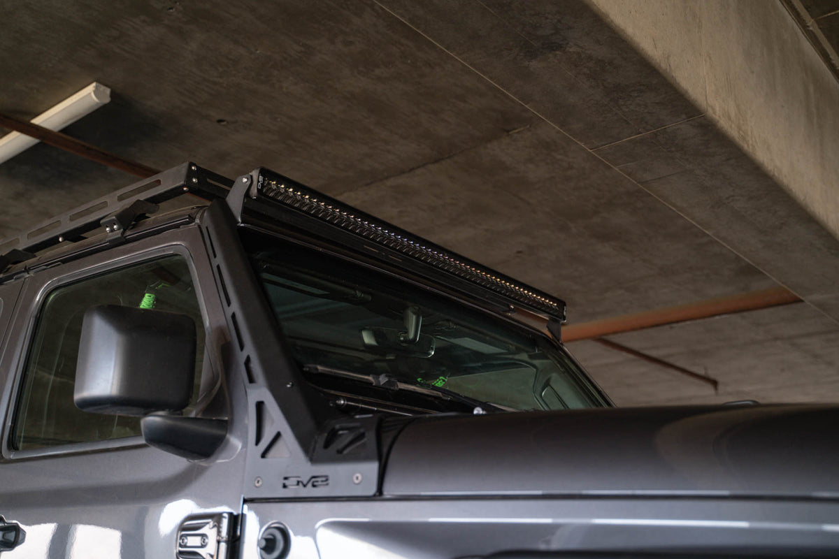 DV8 Offroad - Jeep Wrangler JL & Gladiator JT Light Bar Mount - LBJL-10