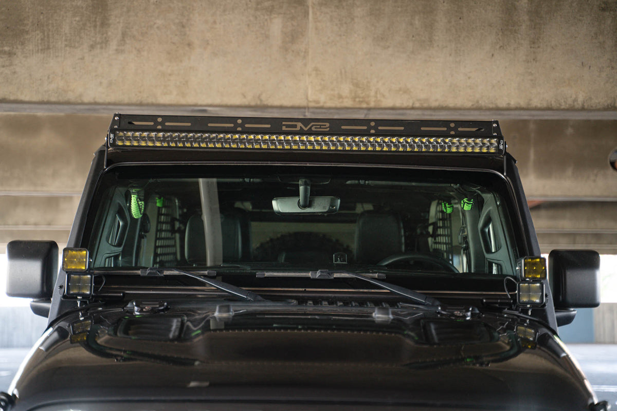 DV8 Offroad - Jeep Wrangler JL & Gladiator JT A-Pillar Dual Light Pod Mounts - LBJL-11