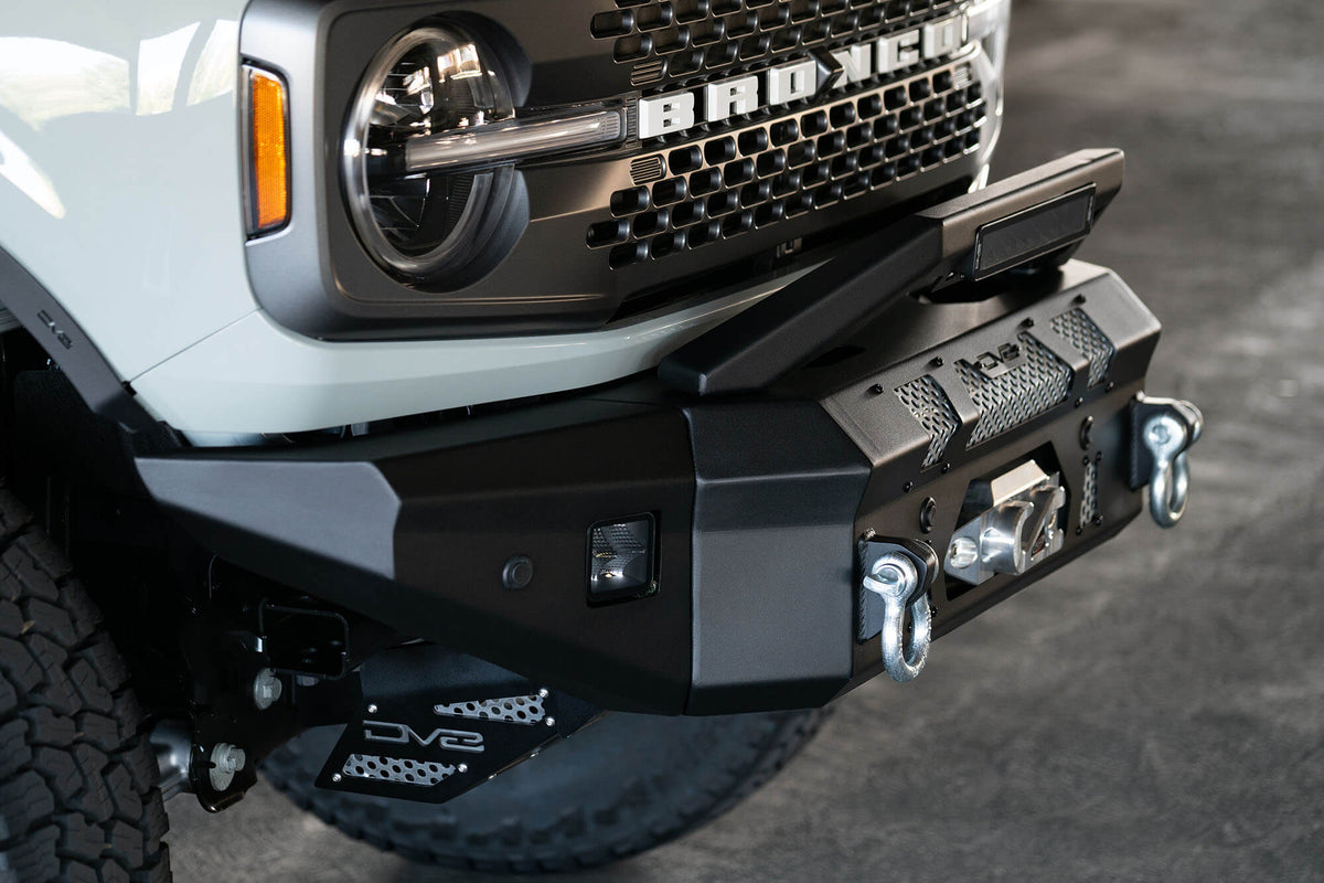 DV8 Offroad 21-25 Ford Bronco Bull Bar Add-On For DV8 Bumpers - Fits 13in Elite Series Light Bar - LBUN-01
