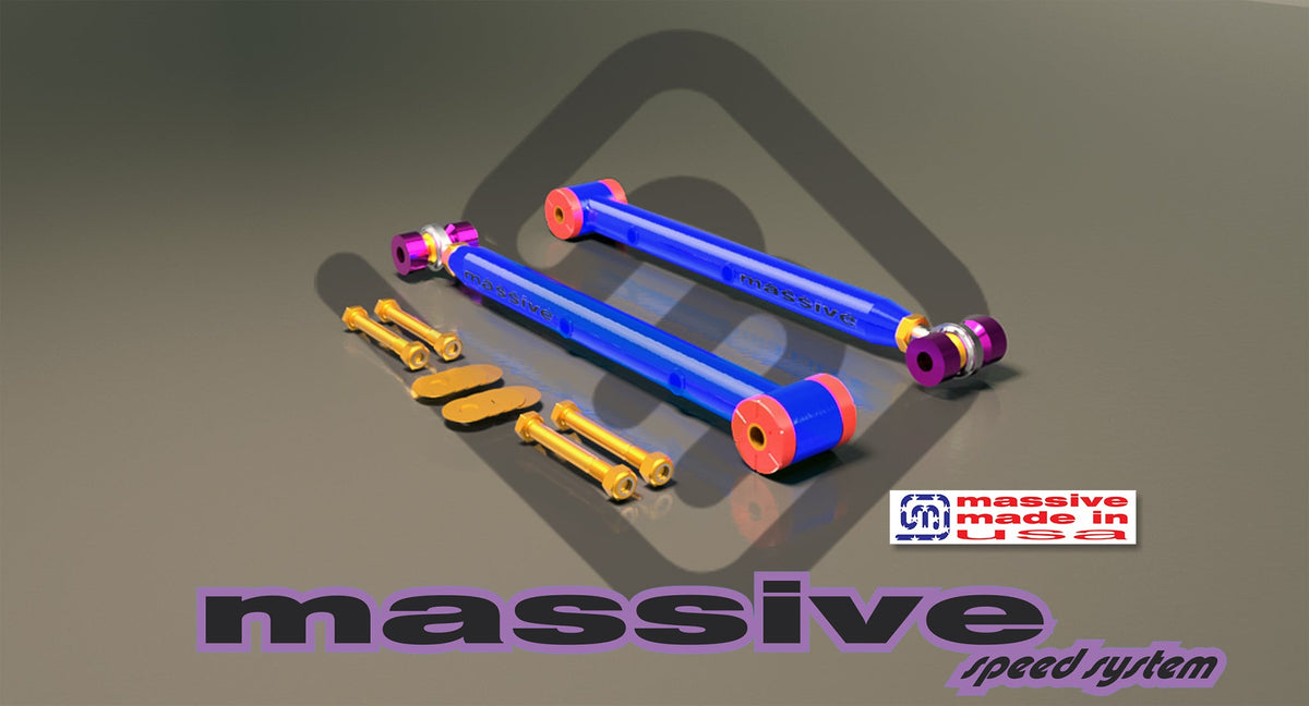 Massive Speed Race Spec Series Single Adjustable Rear Lower Control Arms 64-72 GM A Body MASS'16855