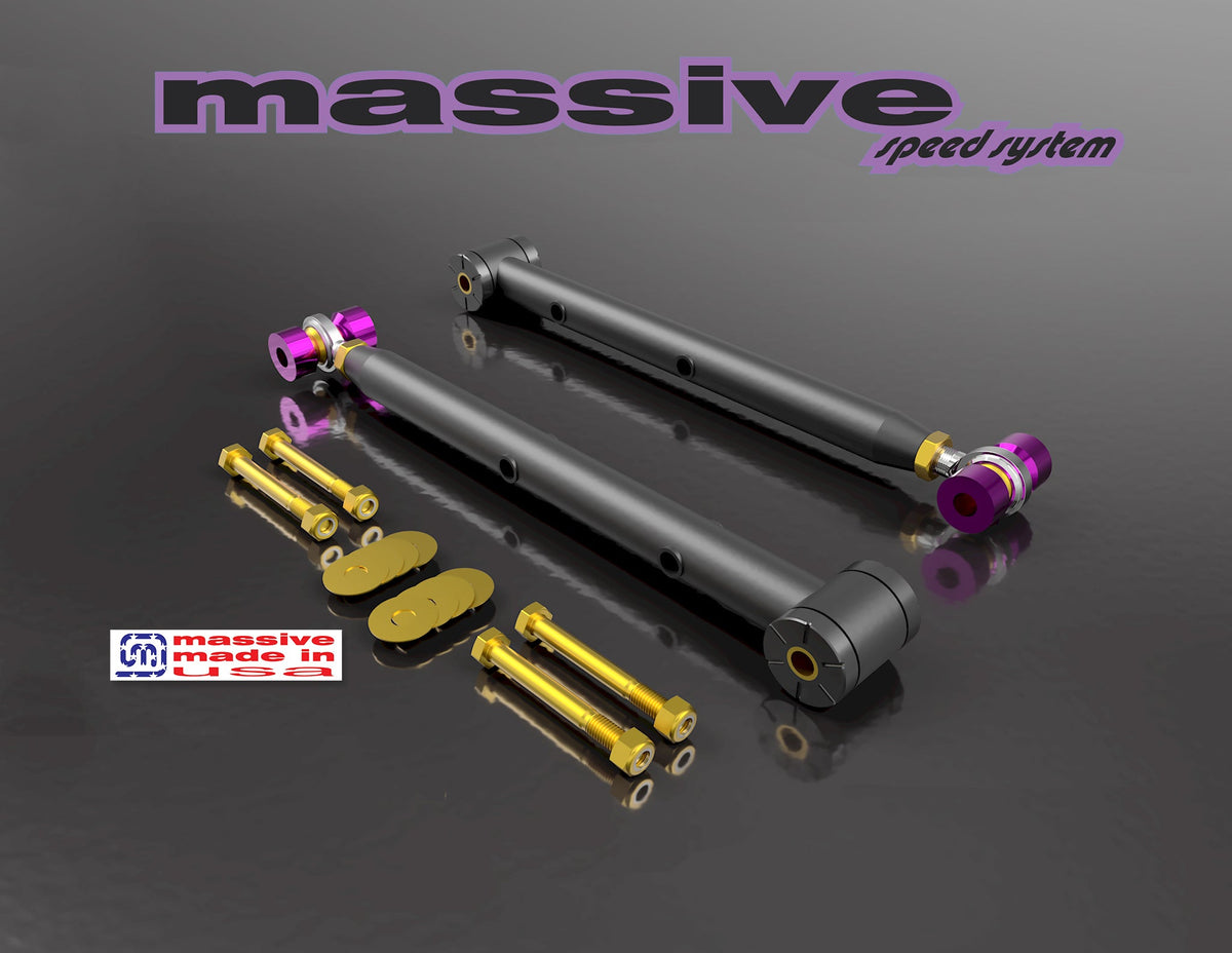Massive Speed Race Spec Series Single Adjustable Rear Lower Control Arms 64-72 GM A Body MASS'16855