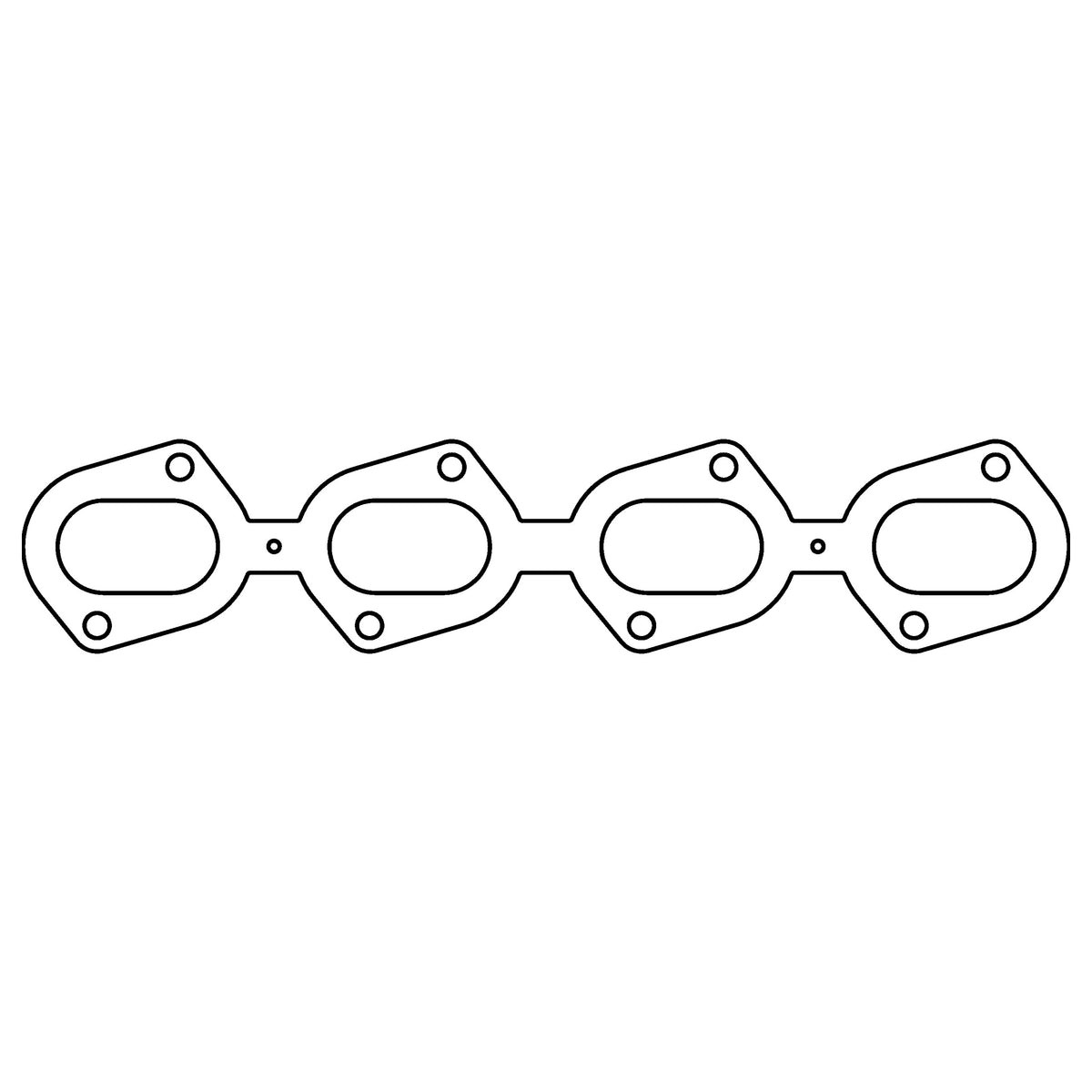 Cometic Ford 4.6L/5.6L DOHC Modular V8 .030in MLS Exhaust Gasket - C5012-030 for 1993-1999 Ford Crown Victoria - front view