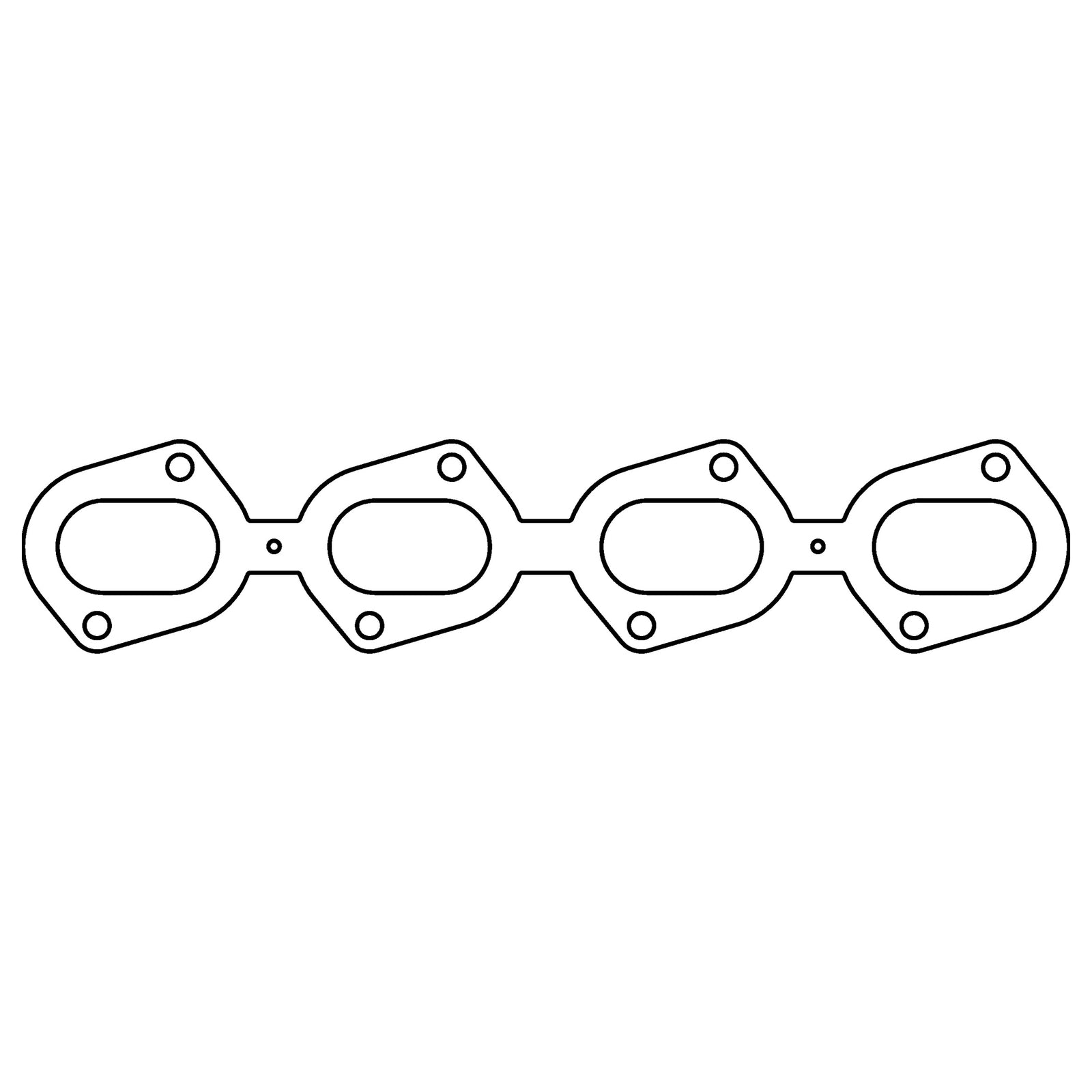 Cometic Ford 4.6L/5.6L DOHC Modular V8 .030in MLS Exhaust Gasket - C5012-030 for 1993-1999 Ford Crown Victoria - front view