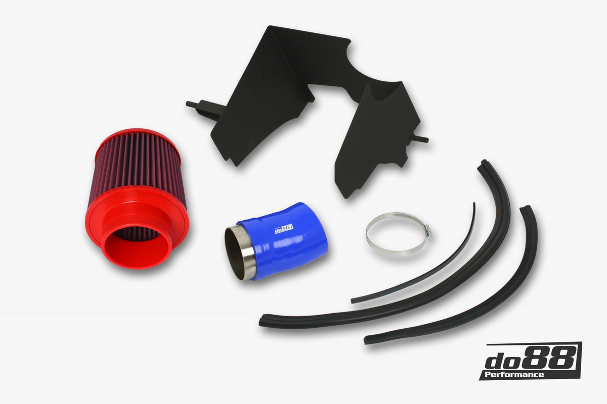 do88 - SAAB 9-3 2.8T V6 06-11 Intake system with filter, red hose - LF-100R-FILTER