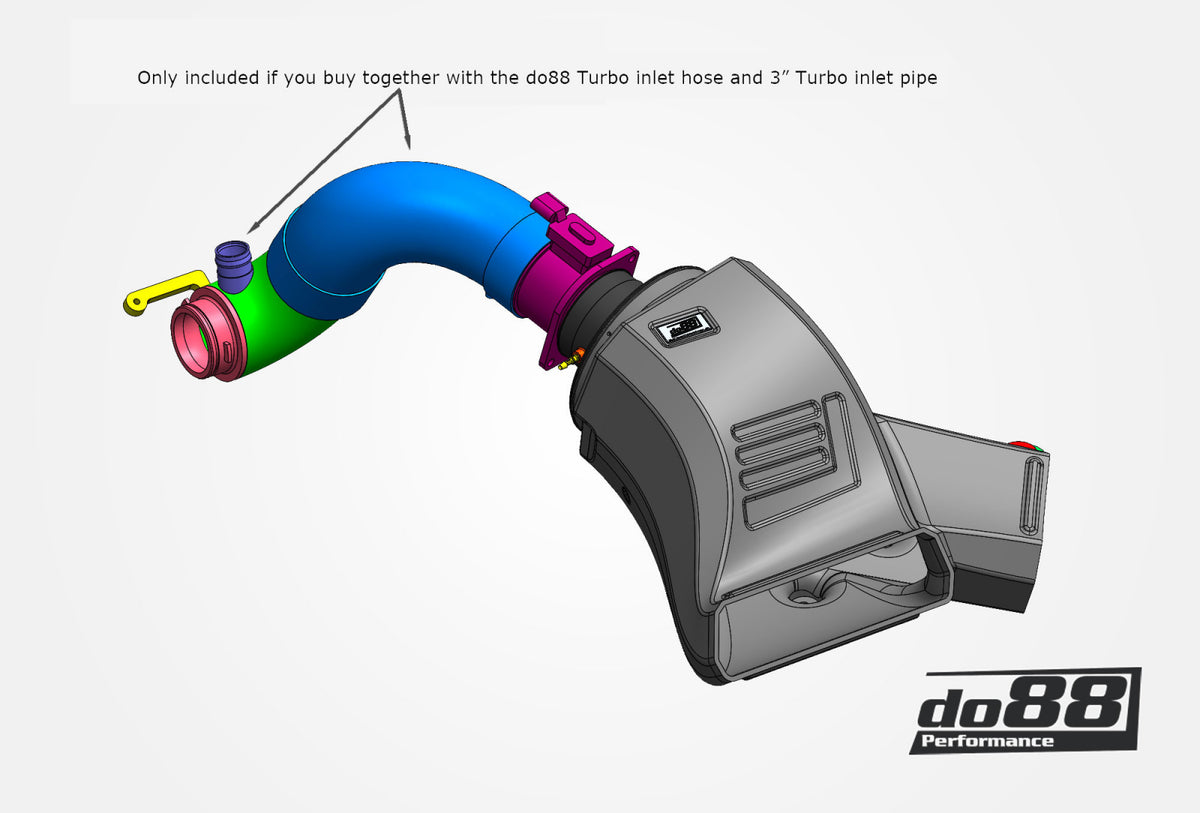 do88 - Intake System + Turbo inlet pipe VW Polo GTI AW, Audi A1 40TFSI GB EA888 - LF-290-S-130